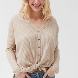 urban outfitters waffle knit top